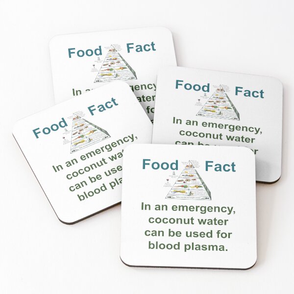 Item preview, In An Emergency Coconut Water - Food Fact designed and sold by CrankyOldDude.