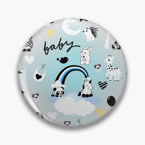 Item preview, Cute Nursery Newborn Baby Blue and Purple Pattern designed and sold by SoccaTamam.