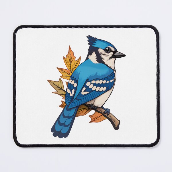 Artikelvorschau, Gehockter Bluejay - Kunst-Illustration der wild lebenden Tiere entworfen und verkauft von DaydreamDepot.