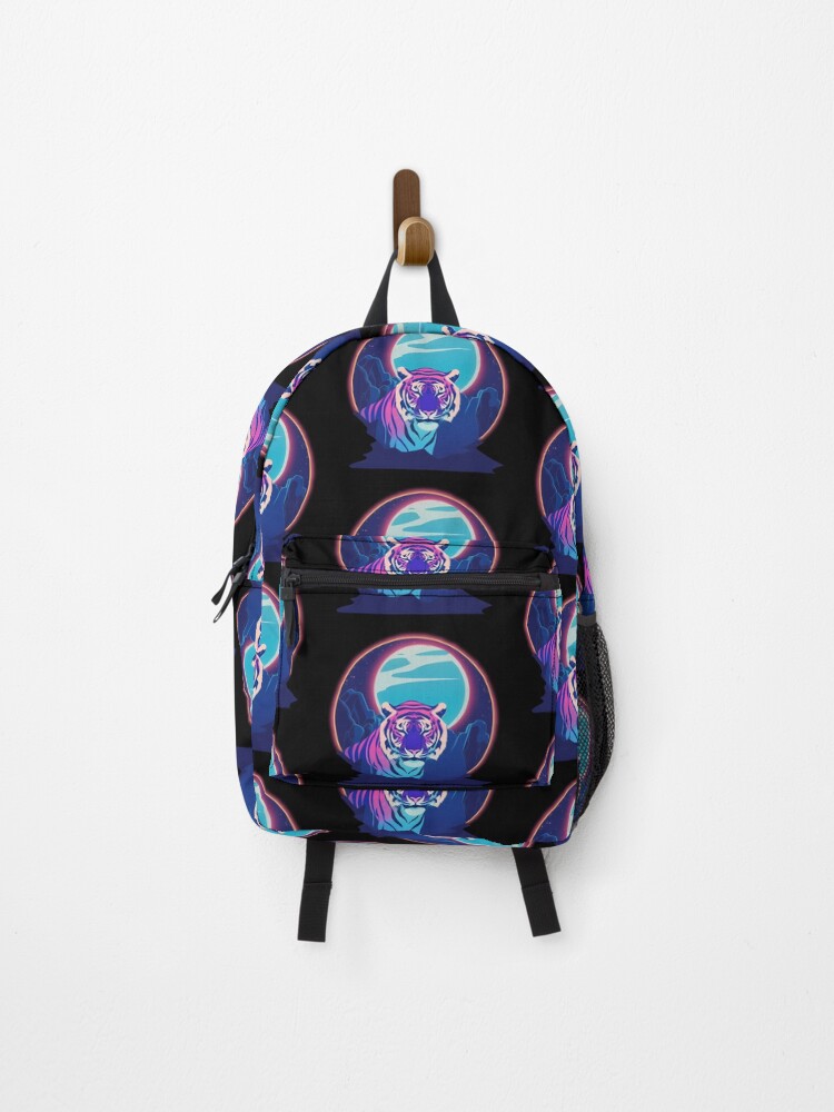 Thumbnail 1 of 3, Backpack, Moon Tiger designed and sold by TrippeyDuke.