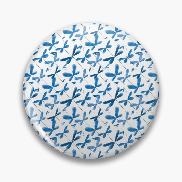 Item preview, Dragonflies in Blue Watercolor designed and sold by GinColorist.