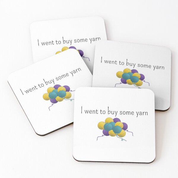 Item preview, I went to buy some yarn, funny text design for crocheters, knitters designed and sold by wondertree.
