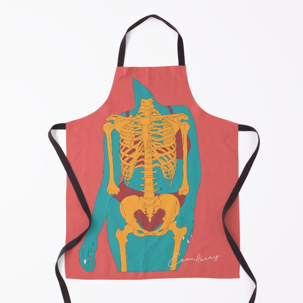 Item preview, Bikini skeleton artwork with blue body designed and sold by GorillaBark.
