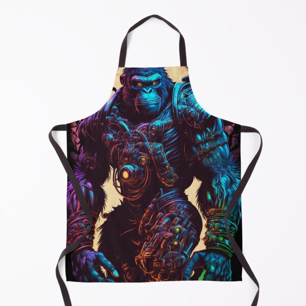 Item preview, Steampunk Gorilla - Unique and Bold Art Print designed and sold by CinEmmaDesign.