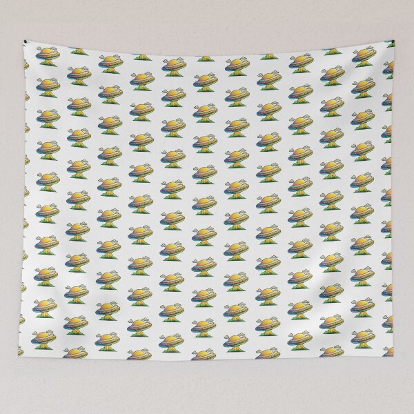 Item preview, Cute Cartoon UFO 1 - Fun and Playful Alien Spaceship Design designed and sold by DaydreamDepot.