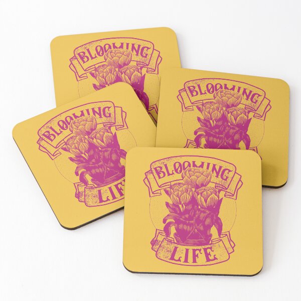 Item preview, Blooming Life | Deep Pink Artwork |  designed and sold by VintagePlantJoy.