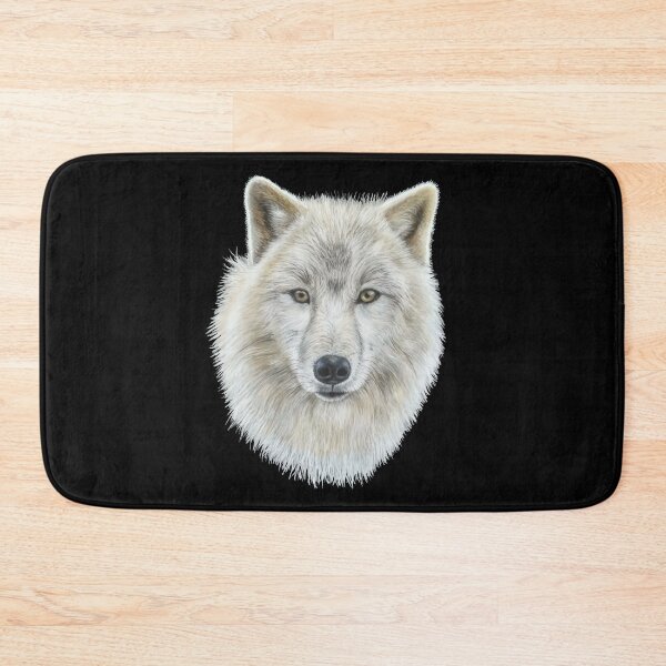 Item preview, Portrait of an arctic wolf designed and sold by SylvieG18.