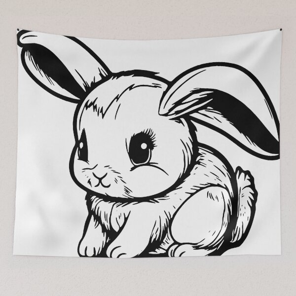 Item preview, Cute easter bunny designed and sold by Tomioka-Art.
