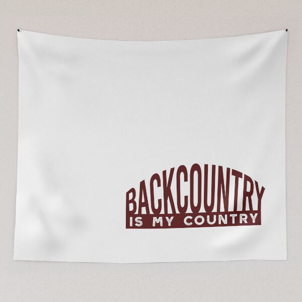 Item preview, Skiing Backcountry is My Country designed and sold by whyitsme.