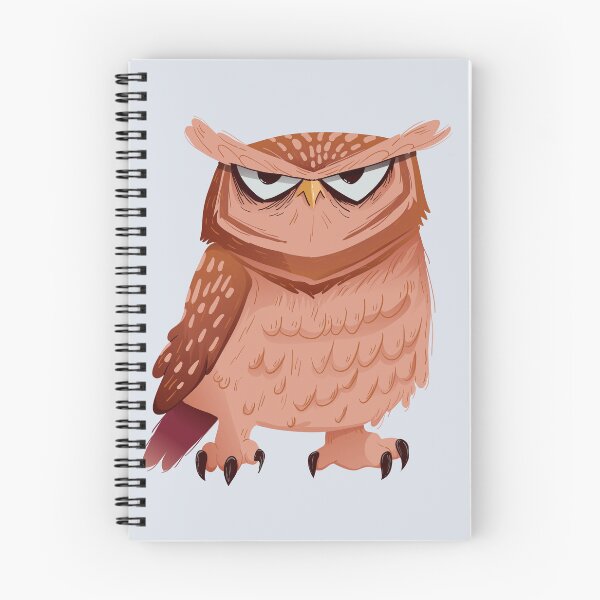Item preview, grumpy owl stickers designed and sold by Drewafro.