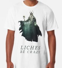 Liches Be Crazy - Lich D&D / DnD / Dungeons and Dragons Typography Art Long T-Shirt