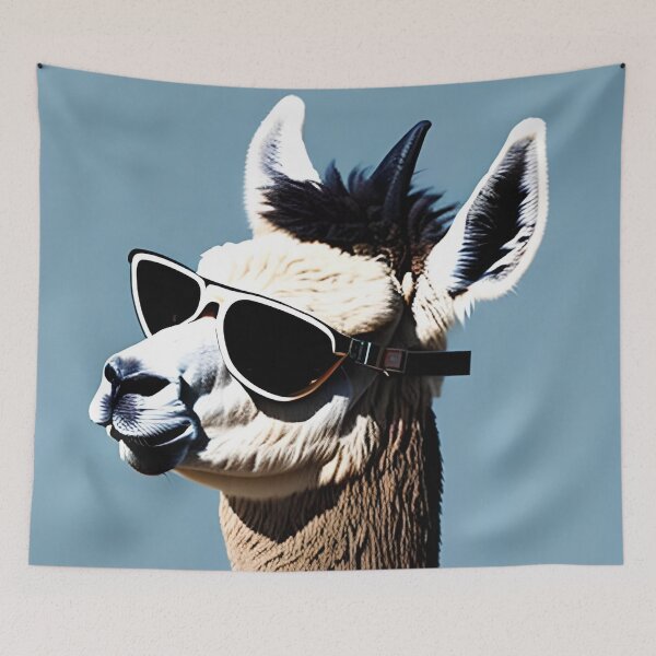 Item preview, cool llama with sunglasses designed and sold by redstar-design.