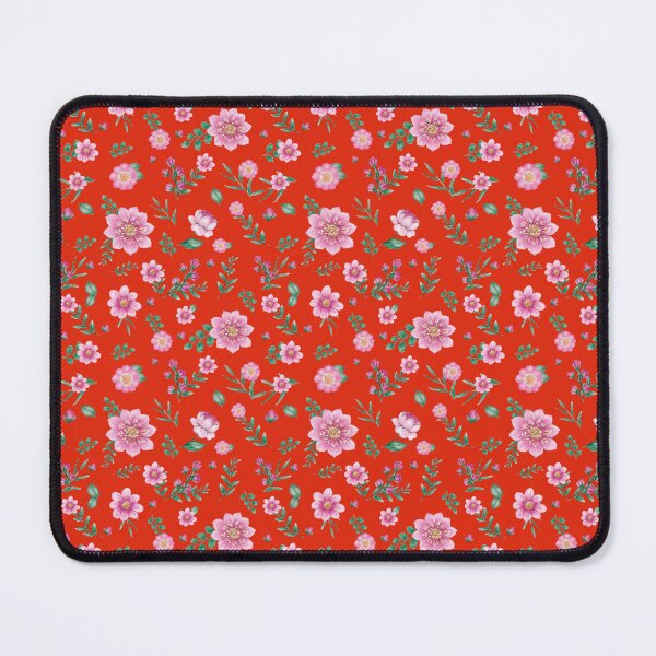 Item preview, Dusty Orange Background with Pink Posies designed and sold by OpenED360.