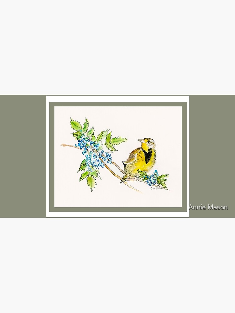 Thumbnail 5 of 5, Mouse Pad, Oregon State Bird and Flower designed and sold by Annie Mason.