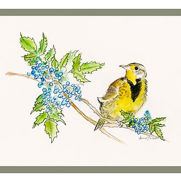 Artwork thumbnail, Oregon State Bird and Flower by anniem49