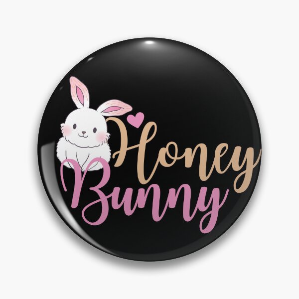 Item preview, Honey bunny - cute Easter bunny - pink heart designed and sold by EvergreenWhimsy.