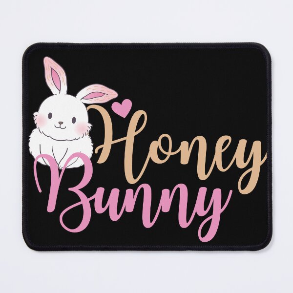 Item preview, Honey bunny - cute Easter bunny - pink heart designed and sold by EvergreenWhimsy.