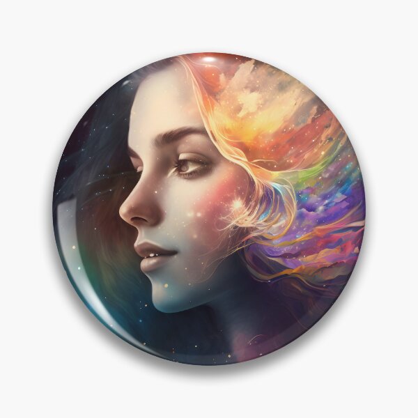Item preview, Colourful Cosmic Rainbow Goddess designed and sold by EarthArtAvencha.