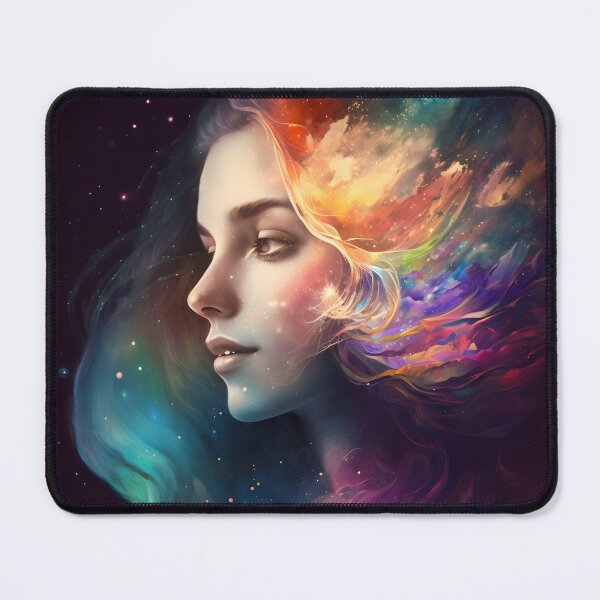Item preview, Colourful Cosmic Rainbow Goddess designed and sold by EarthArtAvencha.