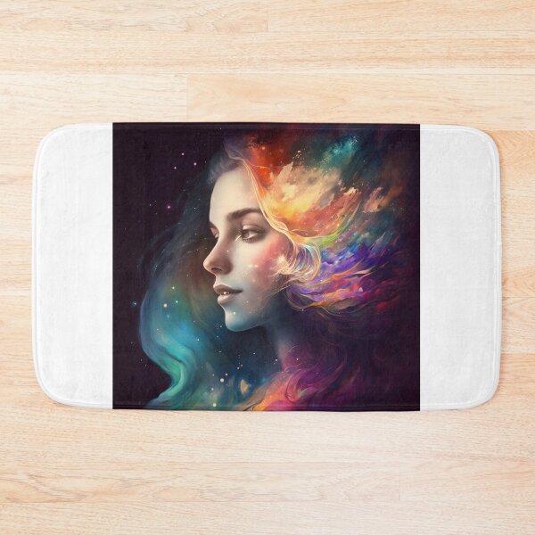 Item preview, Colourful Cosmic Rainbow Goddess designed and sold by EarthArtAvencha.