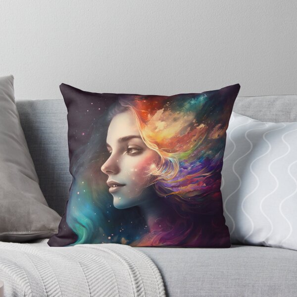 Item preview, Colourful Cosmic Rainbow Goddess designed and sold by EarthArtAvencha.