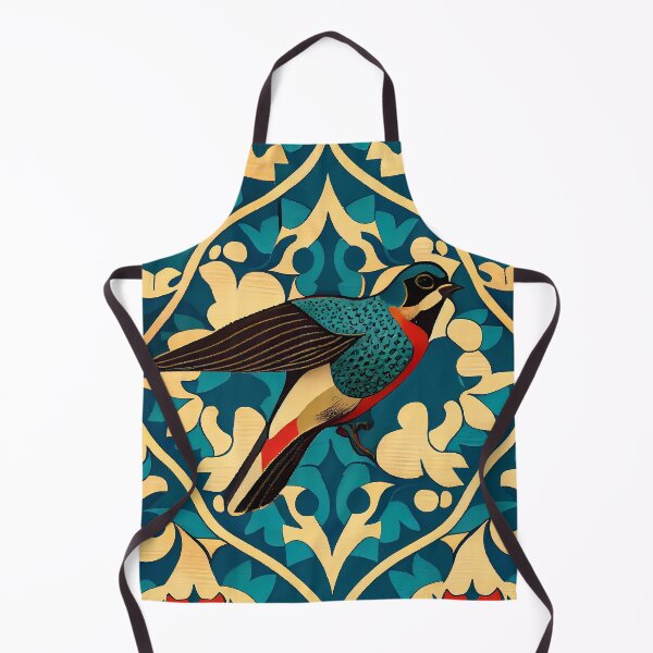 Item preview, Pattern: Complex Red Blue Yellow with Bird designed and sold by MTJ-Mushrooms.