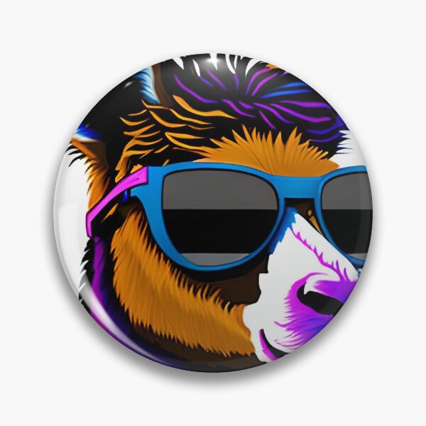 Item preview, cool llama with colored sunglasses designed and sold by redstar-design.