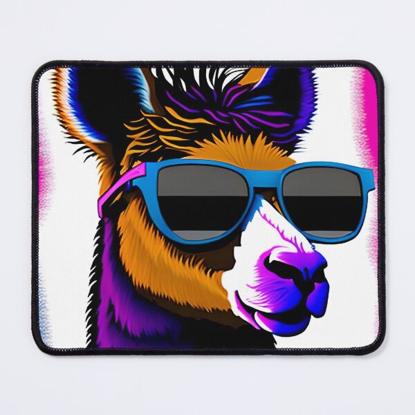 Item preview, cool llama with colored sunglasses designed and sold by redstar-design.