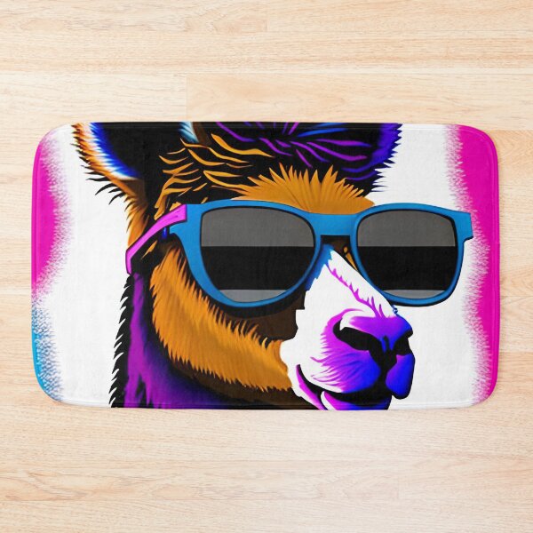 Item preview, cool llama with colored sunglasses designed and sold by redstar-design.