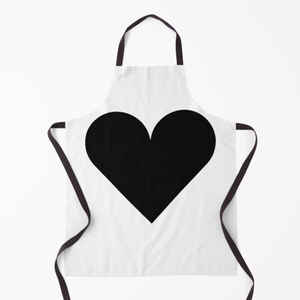 Item preview, Single BLACK LOVE HEART on a WHITE Background designed and sold by RachelMacht.