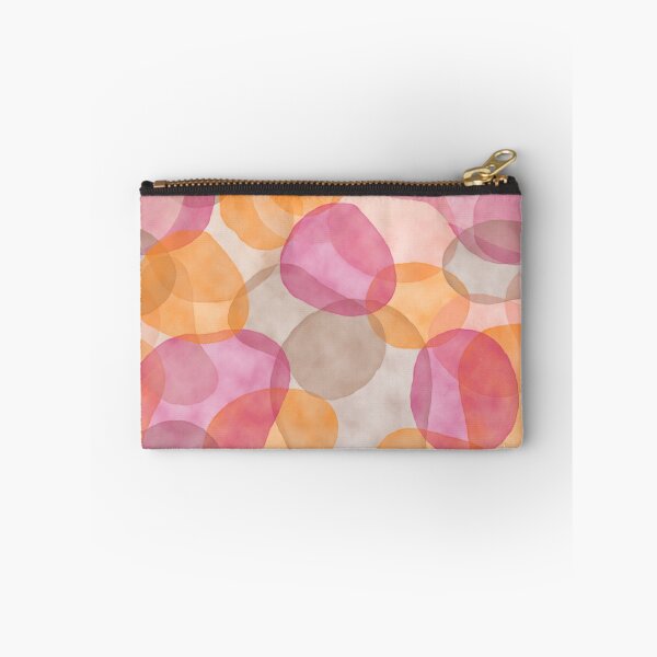 Item preview, Abstract Watercolor Pebbles Orange - Pink designed and sold by BuBuchi.