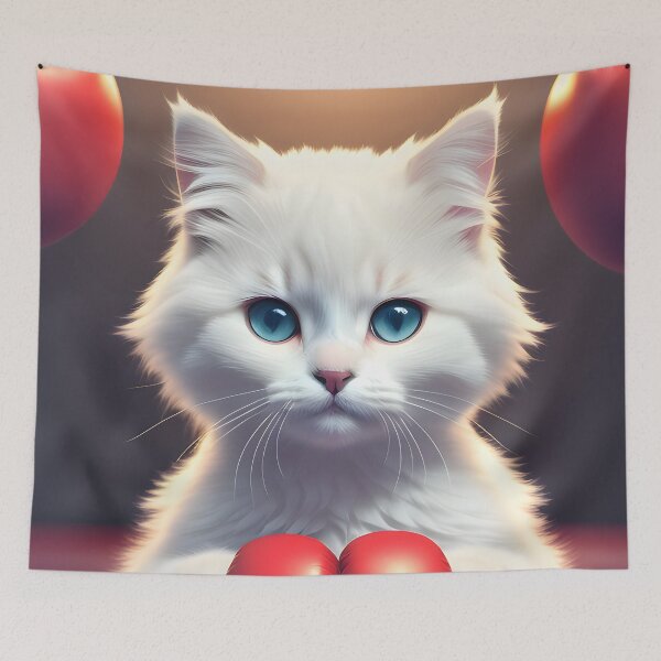 Item preview, Boxing cat - Modern digital art designed and sold by Ai-michiart.