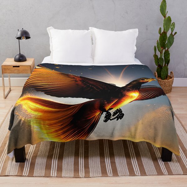 Item preview, phoenix rising from the ashes with sun designed and sold by redstar-design.