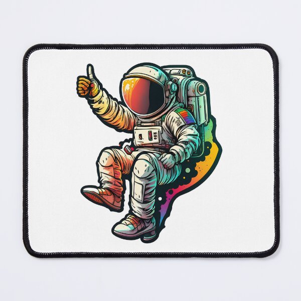 Item preview, Copy of Colorful Astronaut Floating in Space 2 - Inspiring Art for Space Enthusiasts designed and sold by DaydreamDepot.