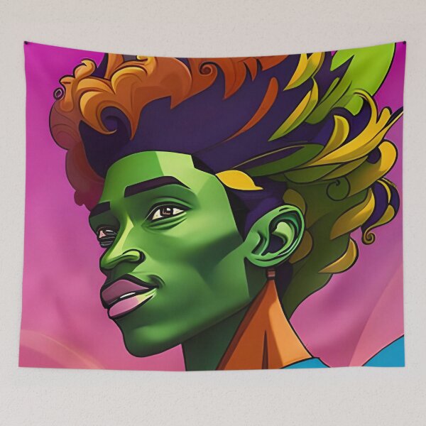 Item preview, colorful portrait designed and sold by redstar-design.