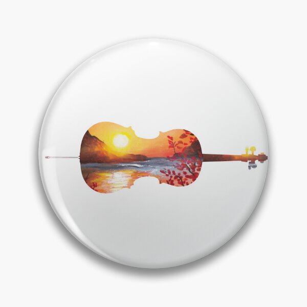 Item preview, Cello sunset - white background designed and sold by piesdesignart.
