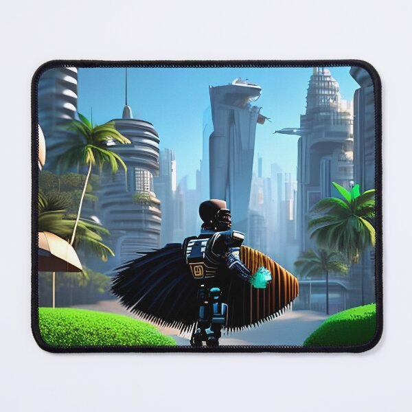 Item preview, robot in a futuristic city designed and sold by redstar-design.