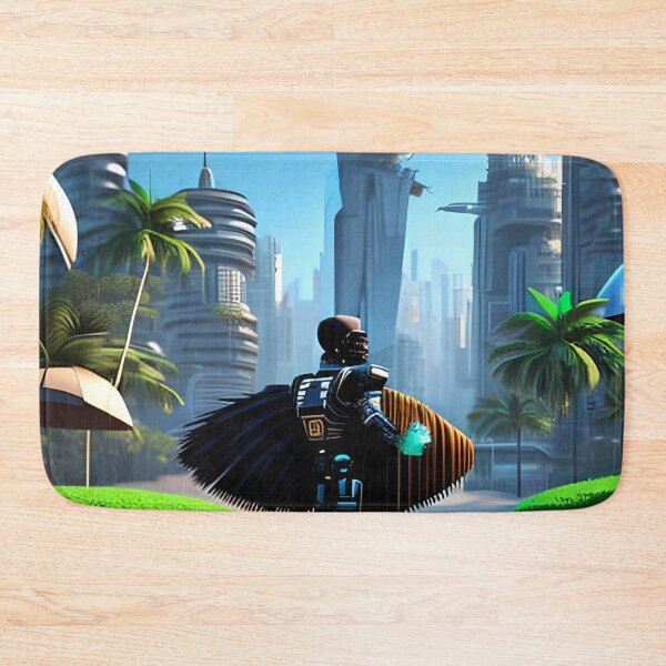 Item preview, robot in a futuristic city designed and sold by redstar-design.