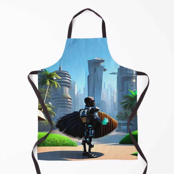 Item preview, robot in a futuristic city designed and sold by redstar-design.