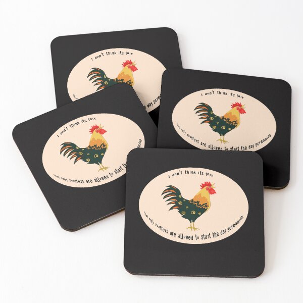 Item preview, I don't think it's fair that only roosters are allowed to start the day screaming designed and sold by Lyngianni.