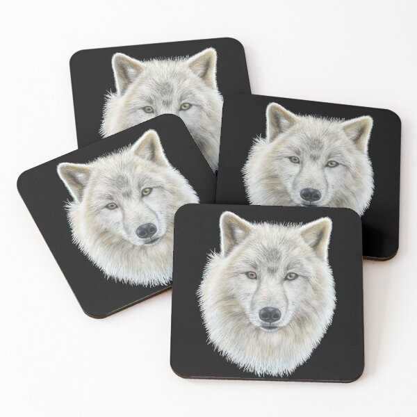 Item preview, Portrait of an arctic wolf designed and sold by SylvieG18.