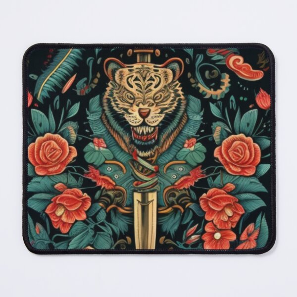 Item preview, American Traditional Tiger, Dagger and Rose - Full Color designed and sold by MerikDigital.