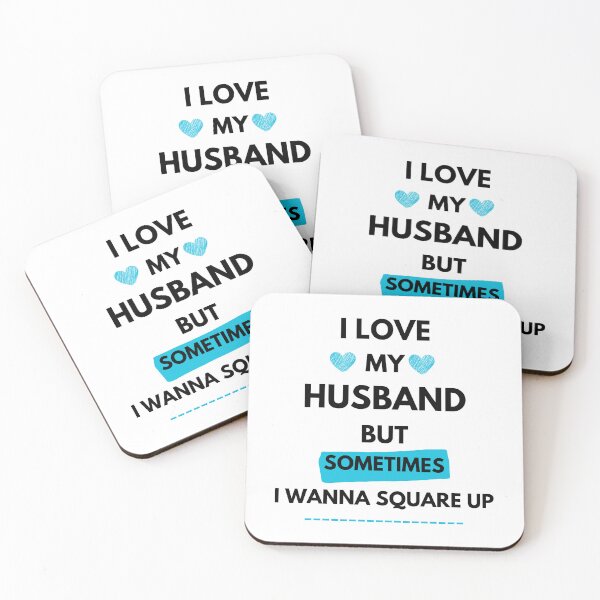 Item preview, I Love My Husband But Sometimes I Wanna Square Up Funny Couple Wife Husband designed and sold by doudiart.