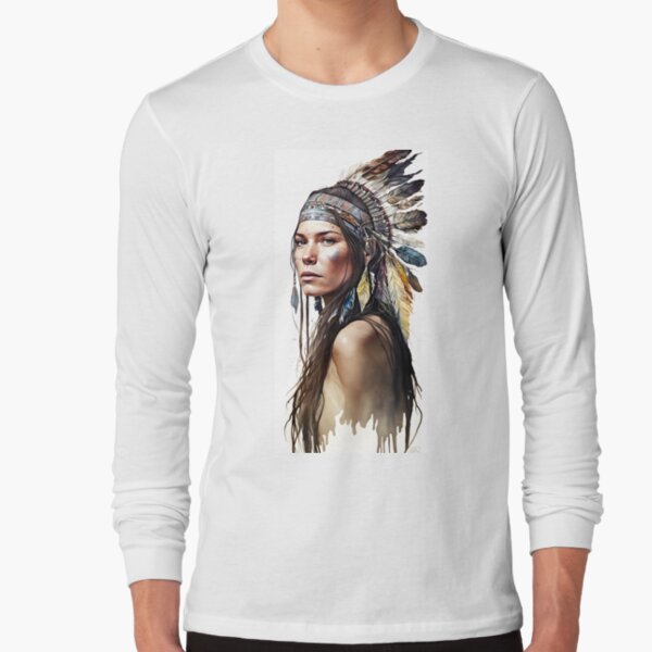 Proud Native American Girl PNG Tribal Girl Tshirt Sticker -  Sweden