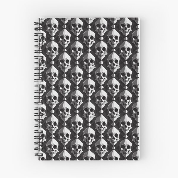 Aperçu de l'œuvre Goth Style Monochrome Skull Pattern créée et vendue par Fine Prints.