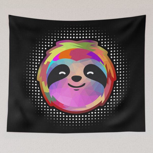 Item preview, cute sloth wpap colorful designed and sold by soebekhi.