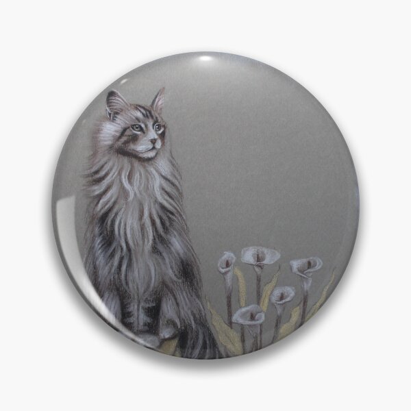 Item preview, Cat with arums designed and sold by Denise Nijs.