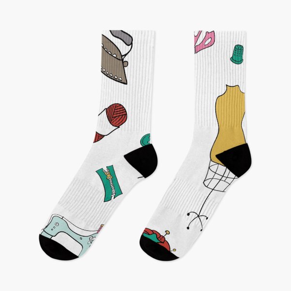Item preview, Set of vector hand drawn tailor or sewing vintage items designed and sold by Familyshmot.