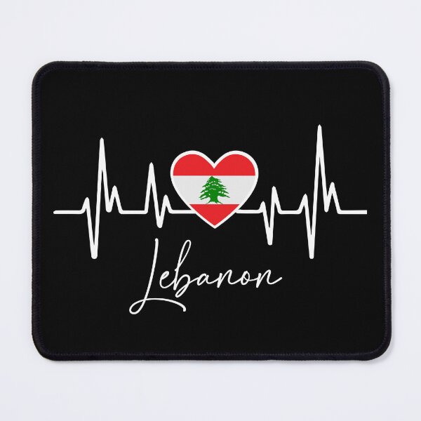 Item preview, My Heart Beats for Lebanon - Lebanese Heartbeat I Love Lebanon Country Flag Heart Family designed and sold by Fun-World.