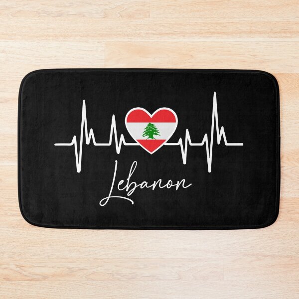 Item preview, My Heart Beats for Lebanon - Lebanese Heartbeat I Love Lebanon Country Flag Heart Family designed and sold by Fun-World.